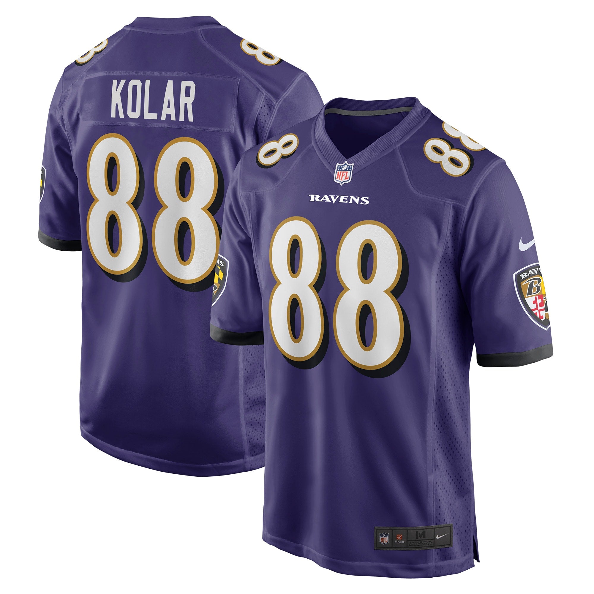 Charlie Kolar Baltimore Ravens Nike Player Game Jersey   Purple