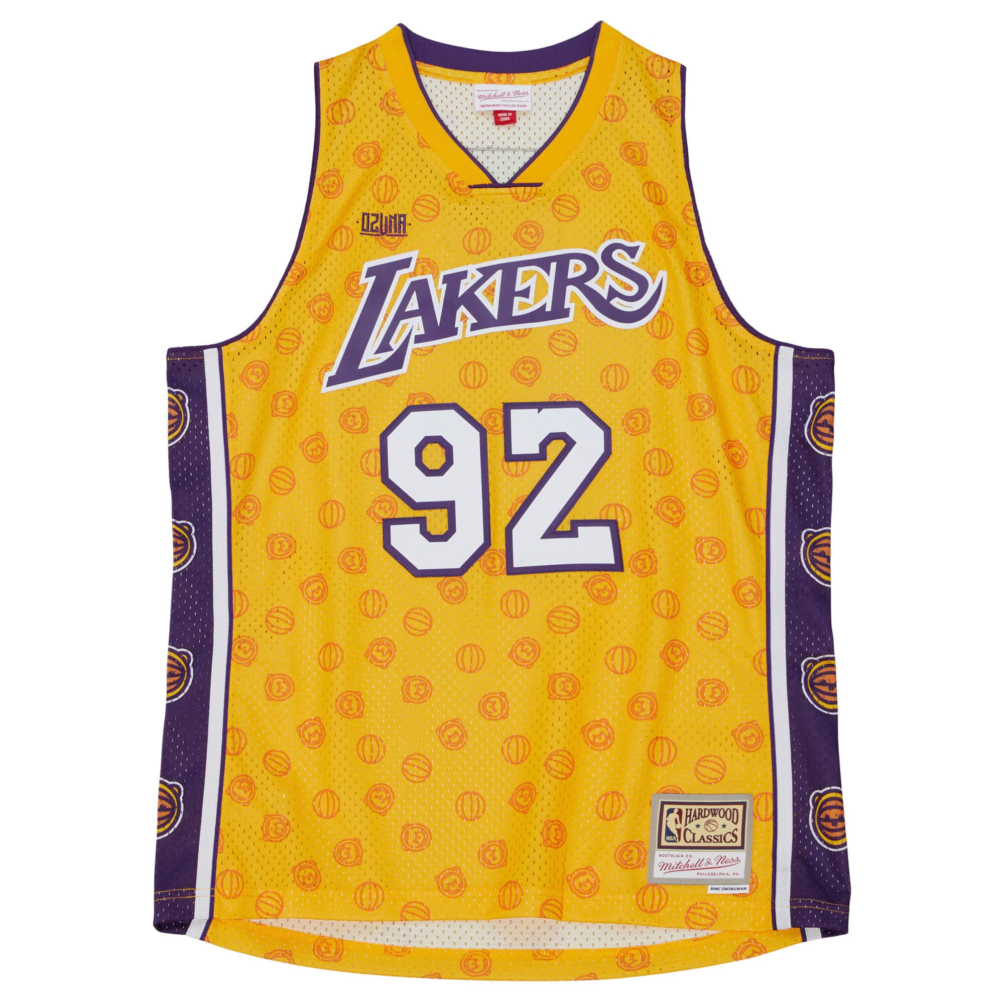 M&N x Ozuna Swingman Jersey Los Angeles Lakers