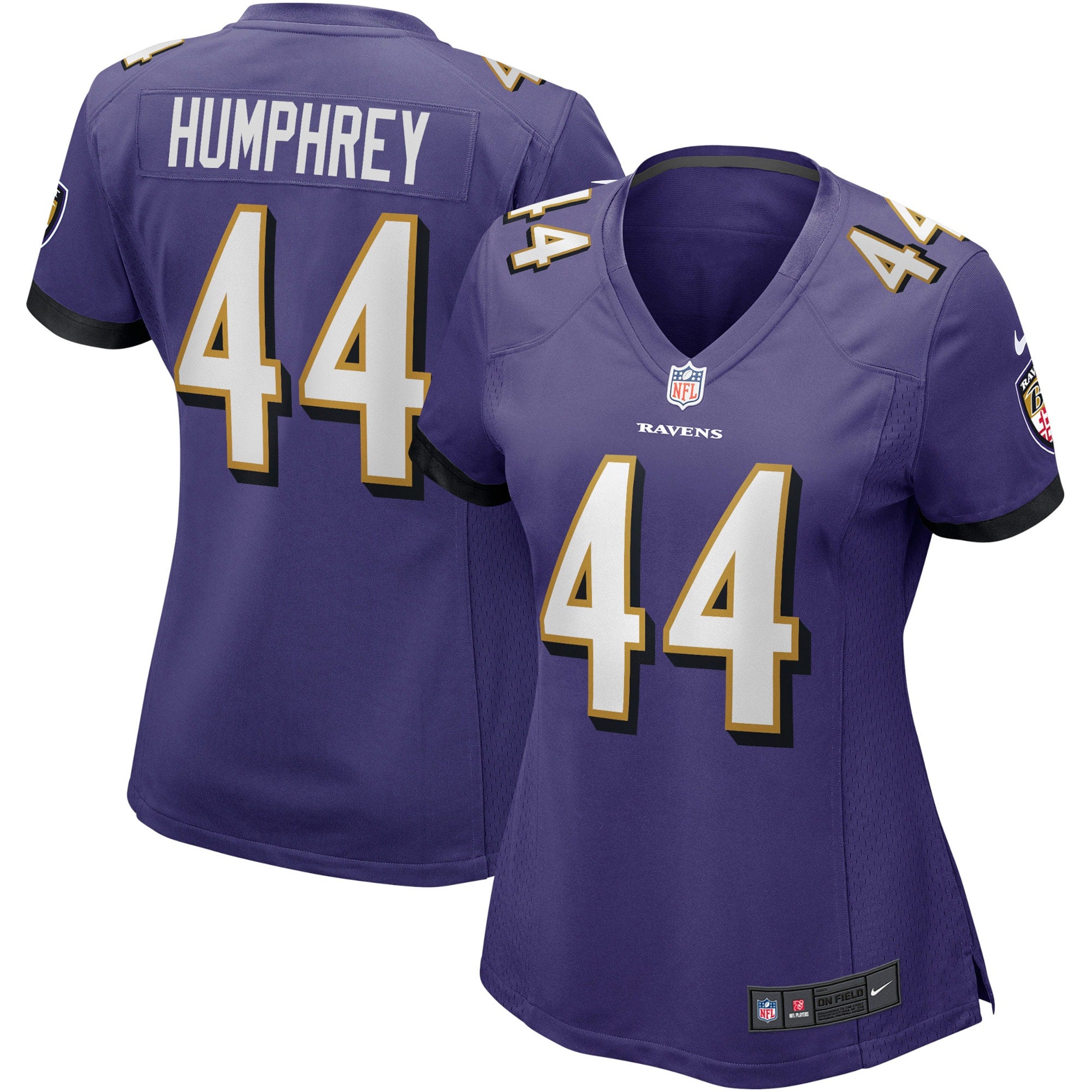 Marlon Humphrey Baltimore Ravens Nike Women s Game Player Jersey   Purple