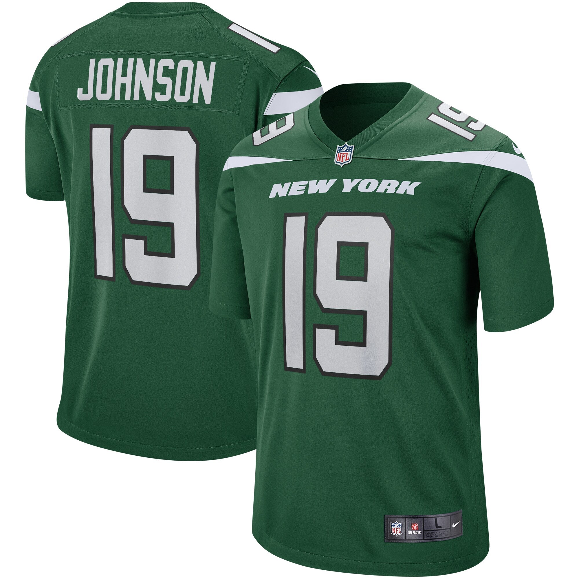 Keyshawn Johnson New York Jets Nike Game Retired Player Jersey   Gotham Green