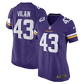Women s Nike Luiji Vilain Purple Minnesota Vikings Game Player Jersey