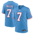 Malik Willis Tennessee Titans Nike Oilers Throwback Alternate Game Player Jersey   Light Blue