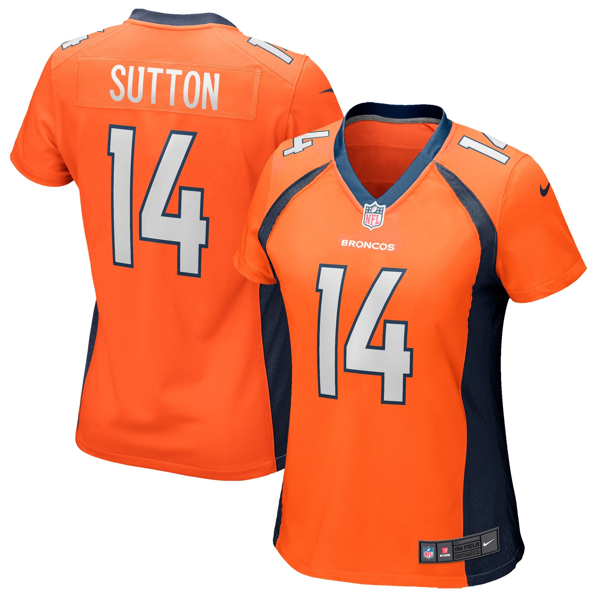 Courtland Sutton Denver Broncos Nike Women s Game Jersey   Orange