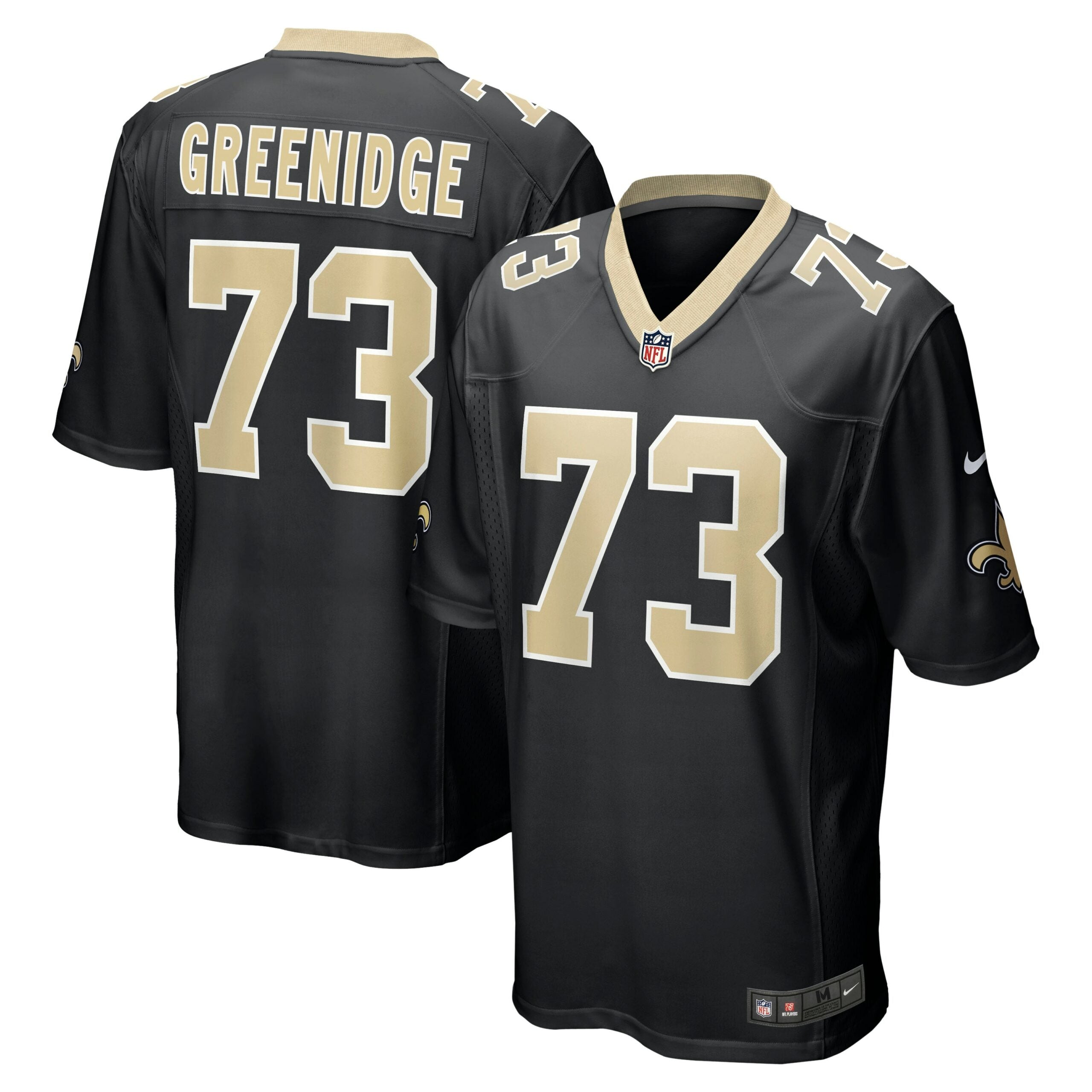 Ethan Greenidge New Orleans Saints Nike Game Jersey   Black