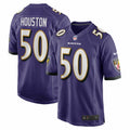 Men s Nike Justin Houston Purple Baltimore Ravens Game Jersey