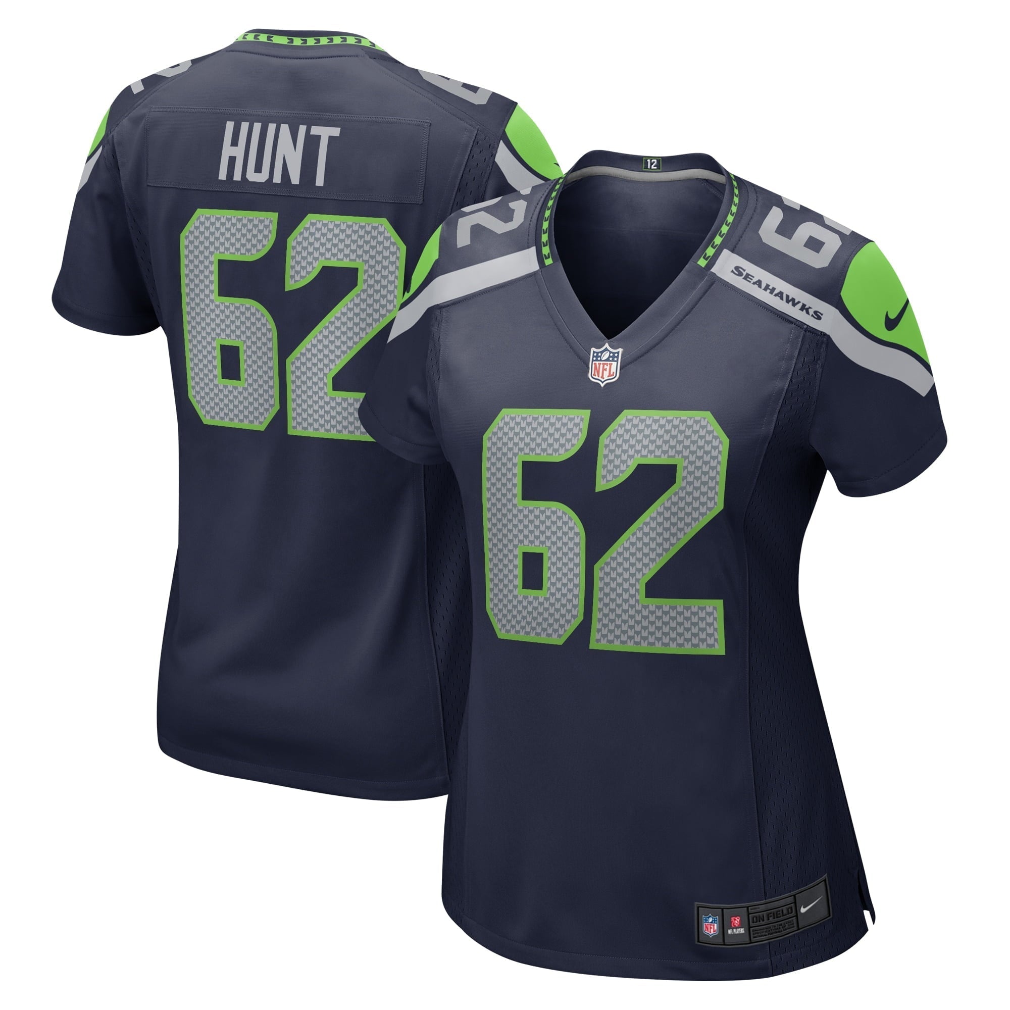 Women s Nike Joey Hunt College Navy Seattle Seahawks Home Game Player Jersey