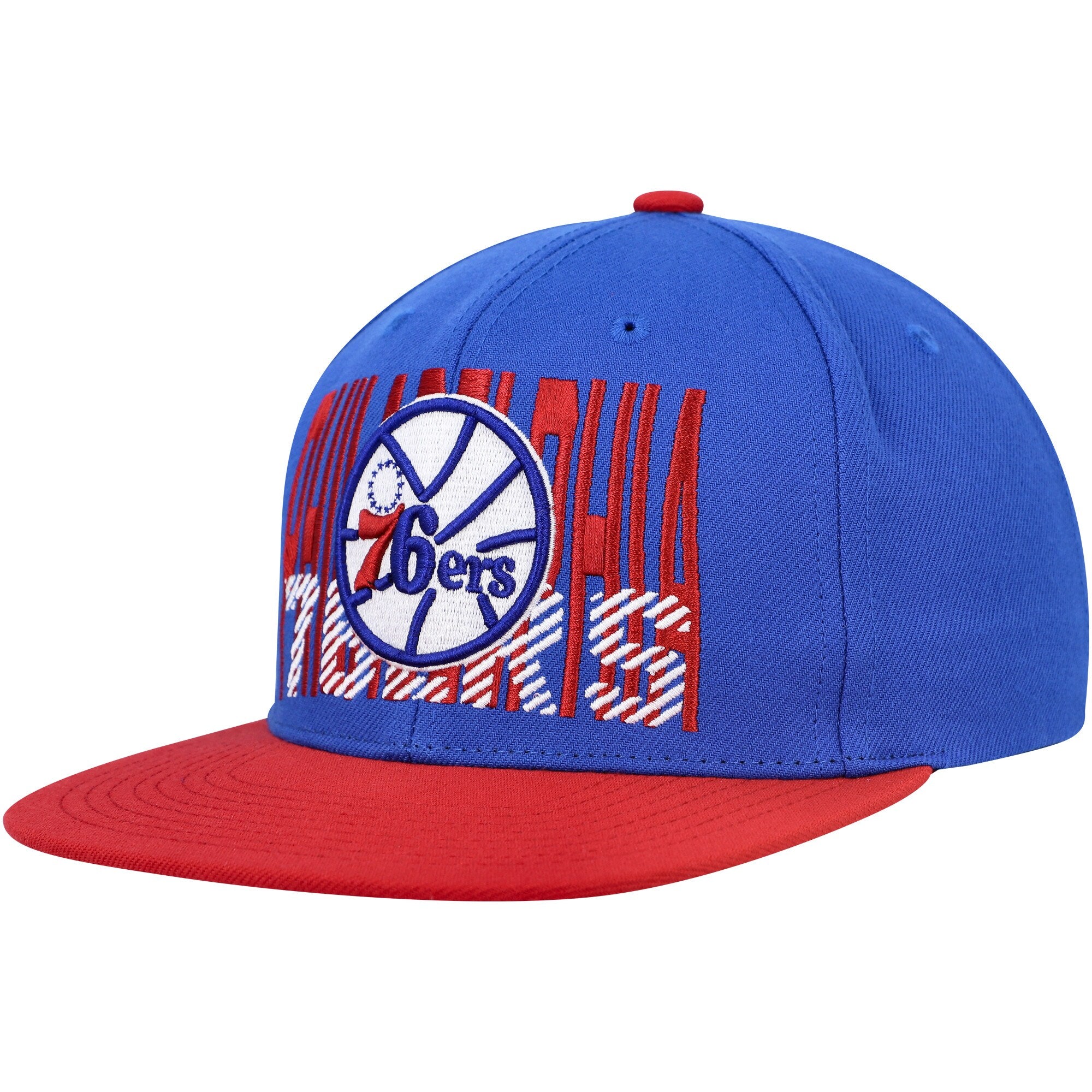 Philadelphia 76ers Mitchell & Ness SOUL Cross Check Snapback - Royal