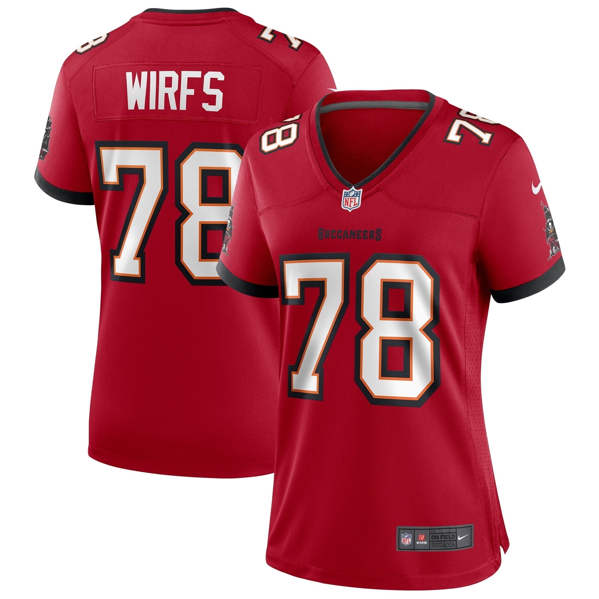 Women s Nike Tristan Wirfs Red Tampa Bay Buccaneers Game Jersey
