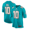 Men s Nike Miami Dolphins  Tyreek Hill Game Jersey Aqua
