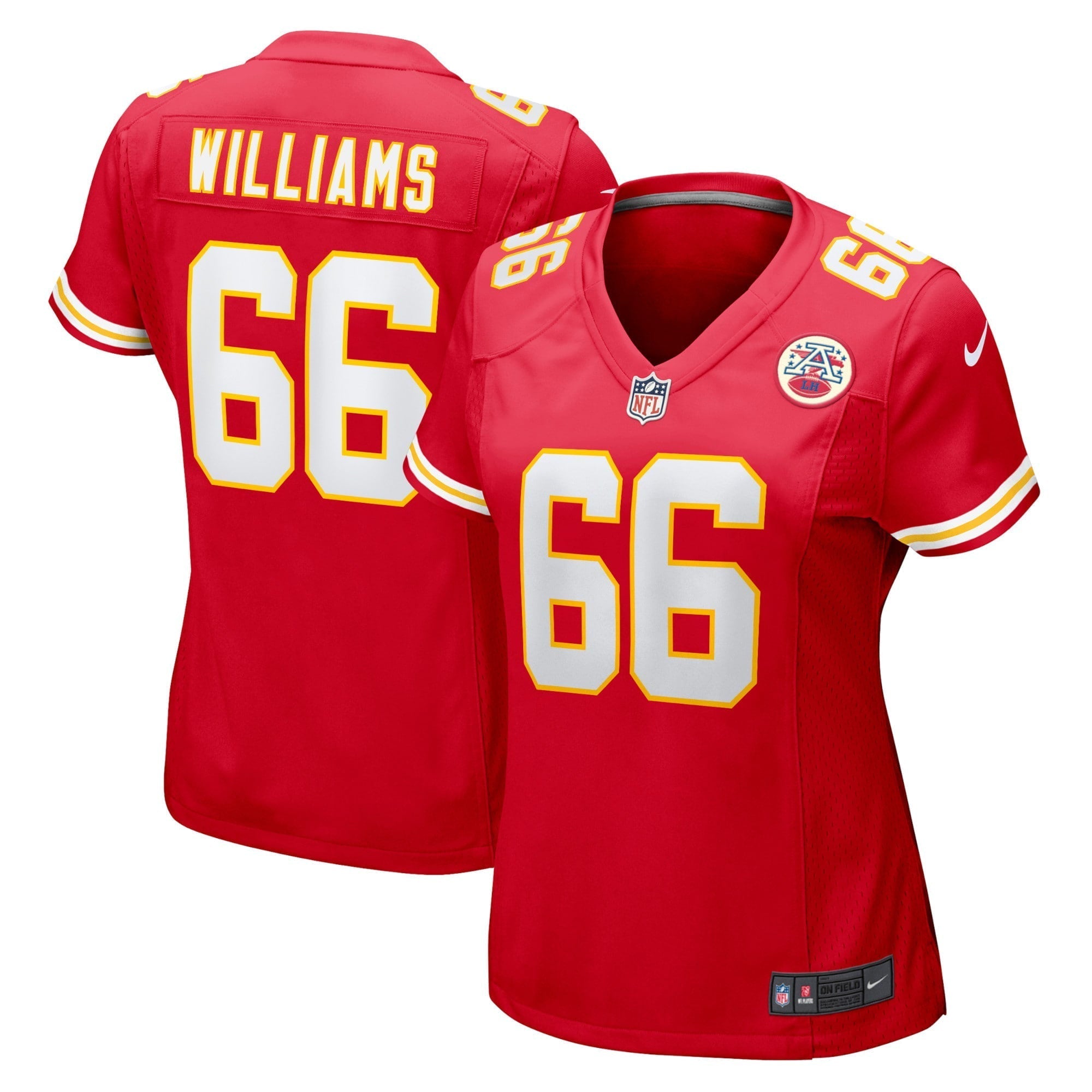 Women s Nike Brandon Williams Red Kansas City Chiefs Home Game Player Jersey