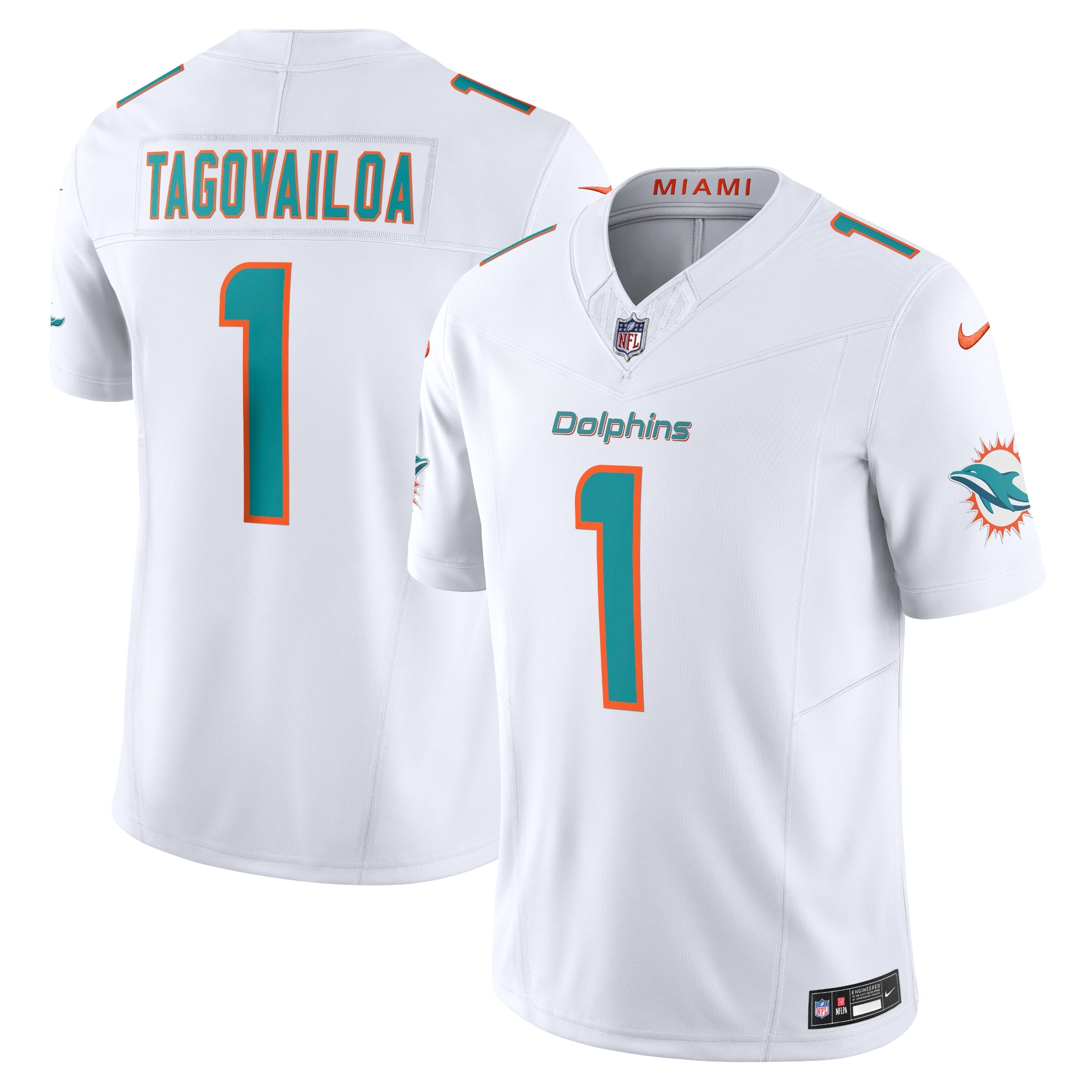 Tua Tagovailoa Miami Dolphins Nike Vapor F.U.S.E. Limited Jersey   White