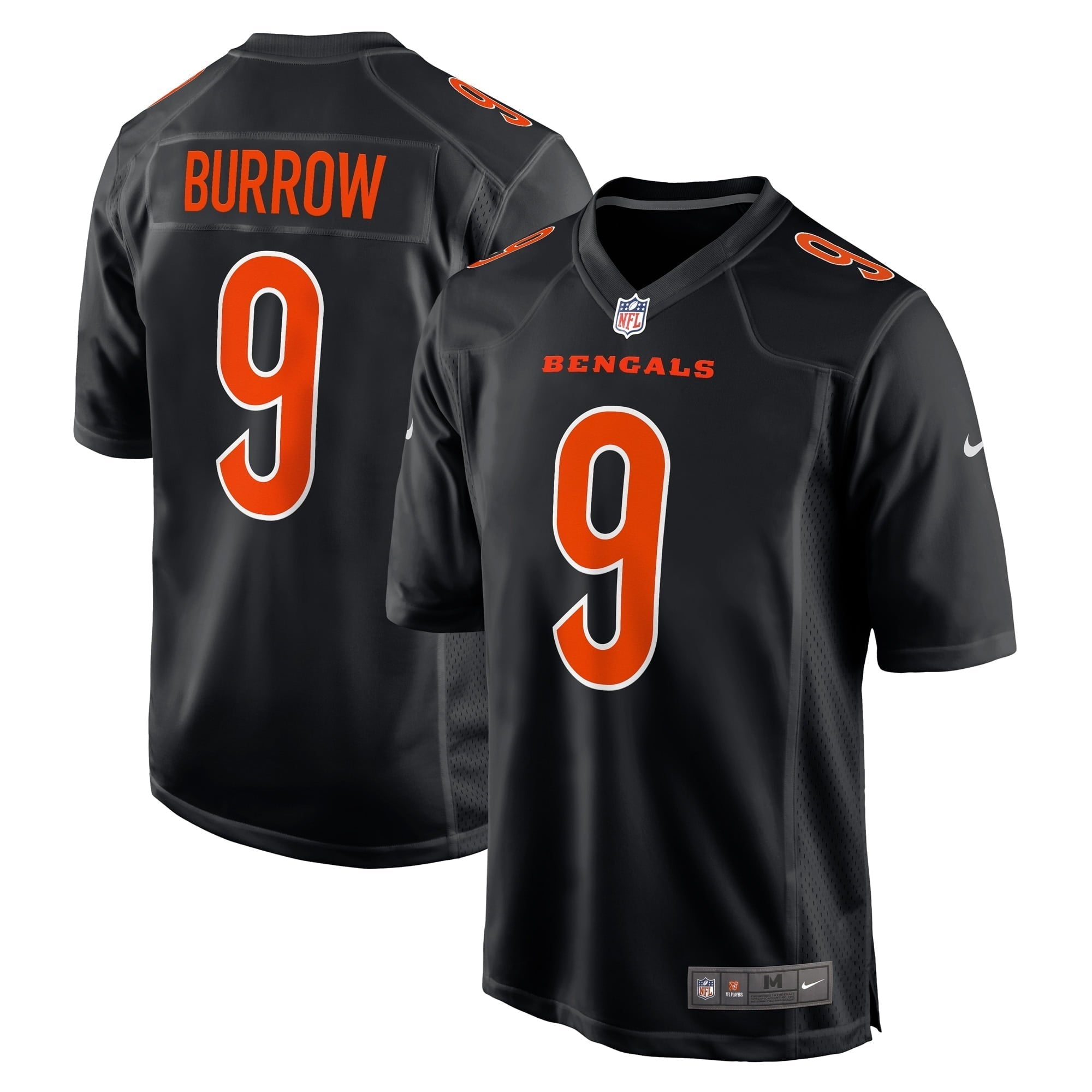 Men s Nike Joe Burrow Black Cincinnati Bengals Game Fashion Jersey