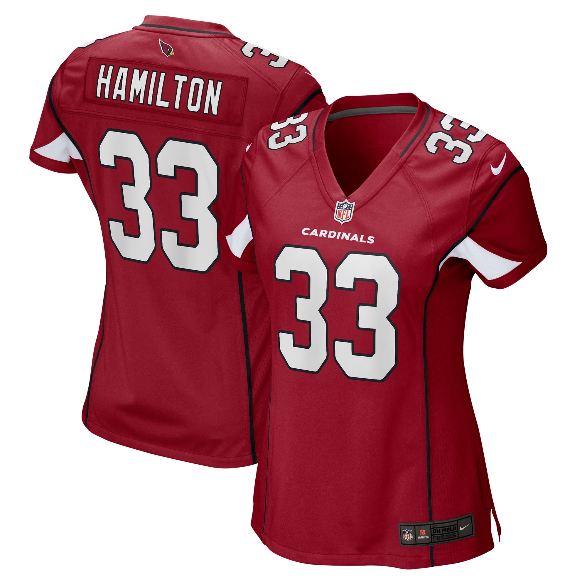 Women s Nike Antonio Hamilton Cardinal Arizona Cardinals Game Jersey