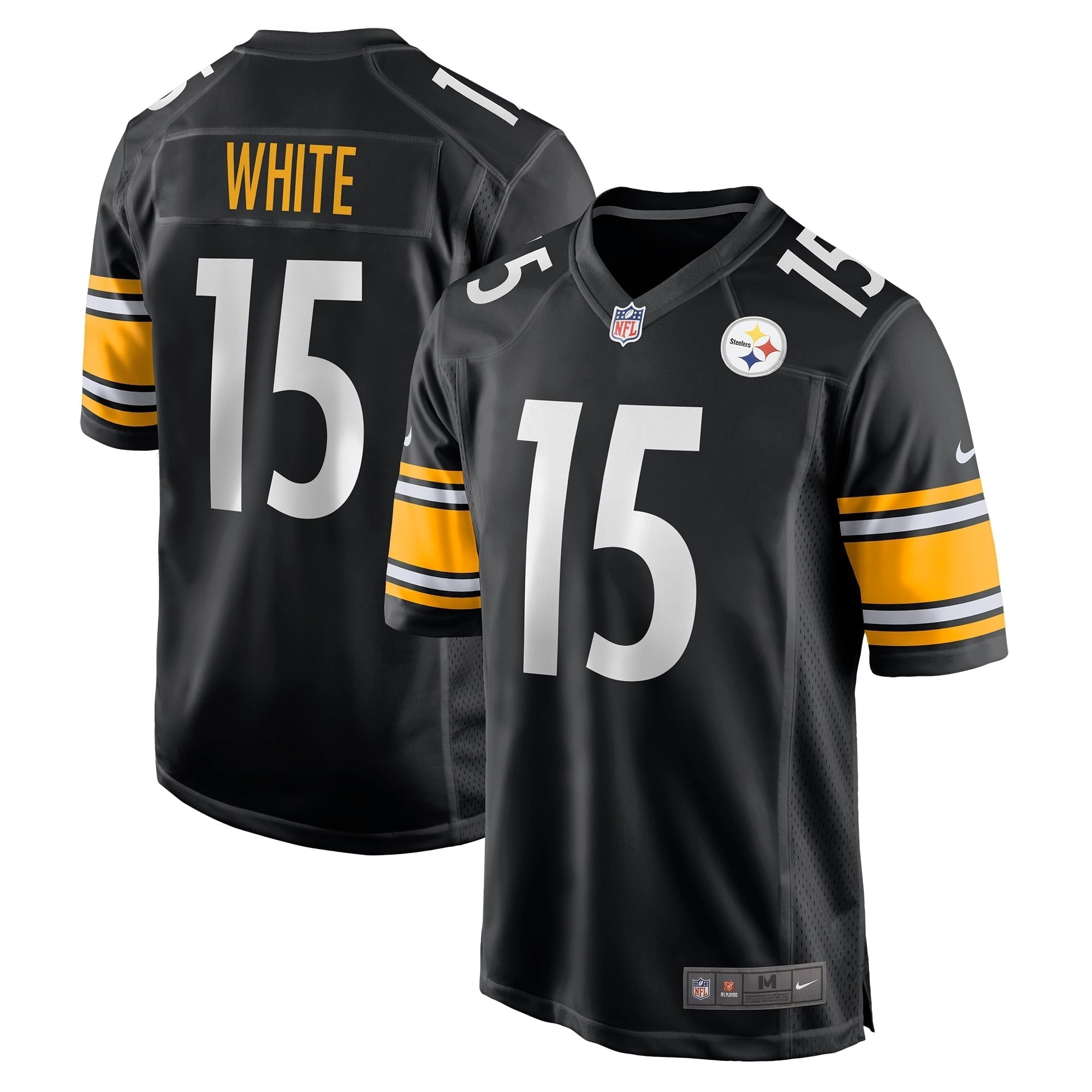 Men s Nike Cody White Black Pittsburgh Steelers Game Jersey