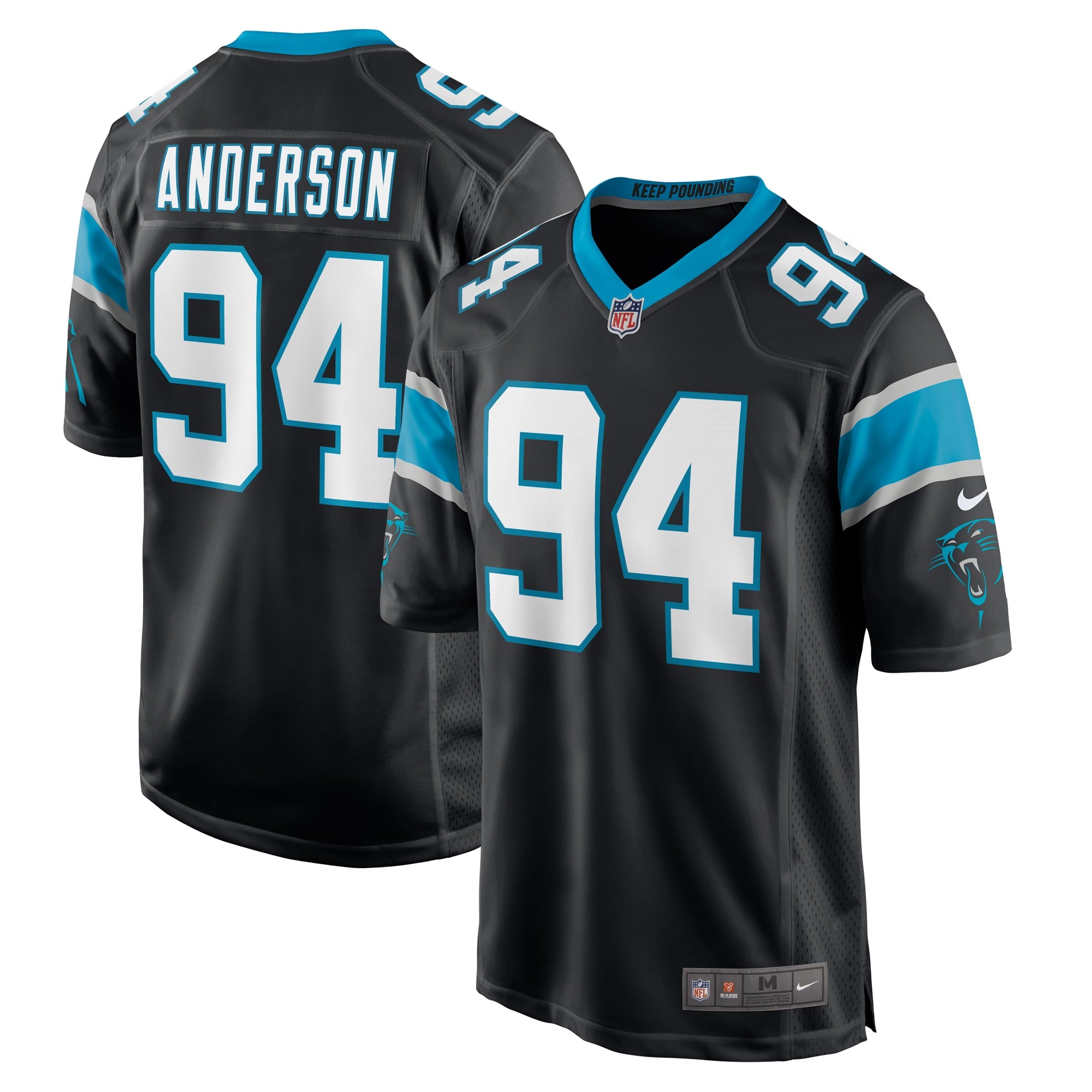 Henry Anderson Carolina Panthers Nike Game Player Jersey   Black