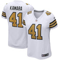 Women s New Orleans Saints Alvin Kamara Alternate Game Player Jersey White