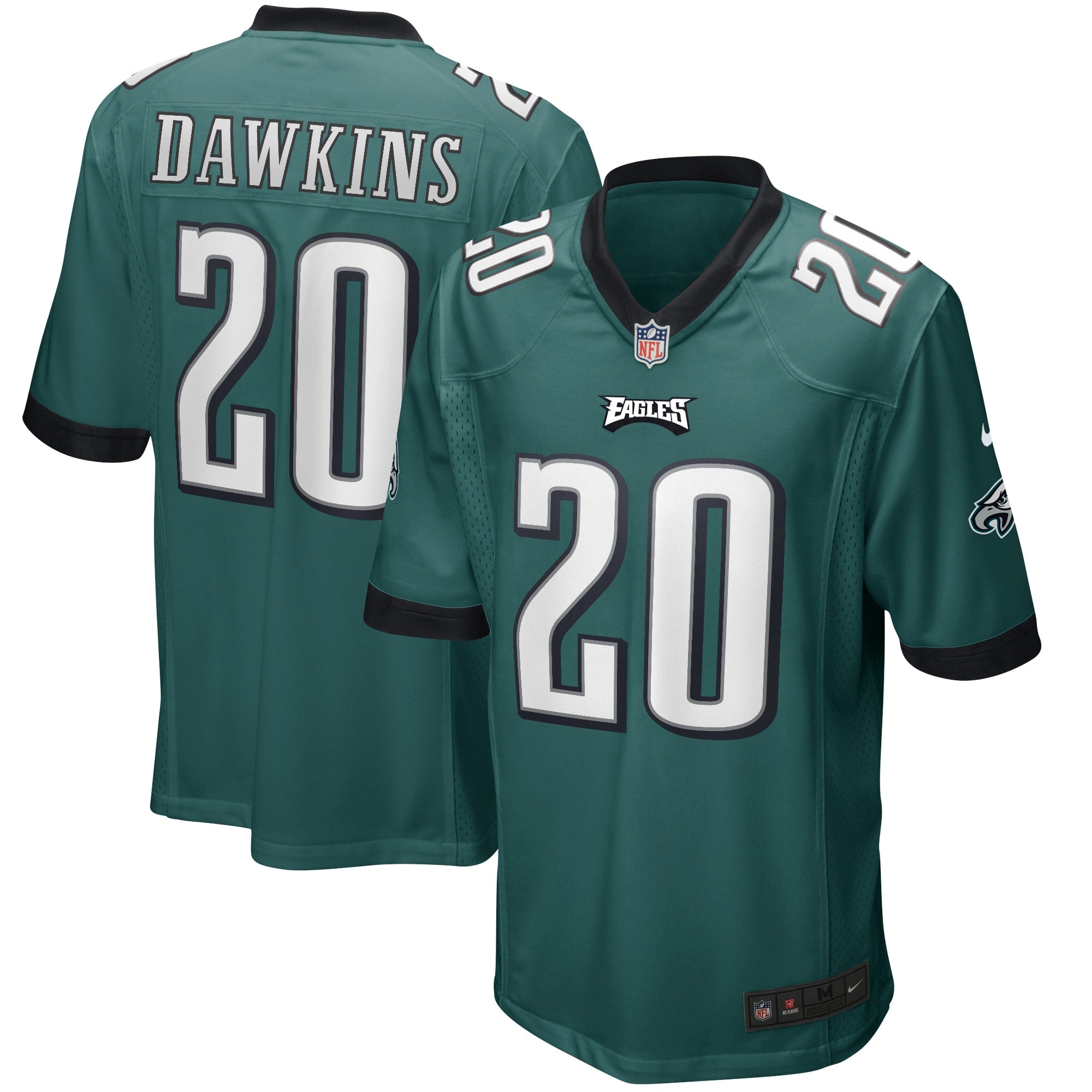 Brian Dawkins Philadelphia Eagles Nike Game Retired Player Jersey   Midnight Green