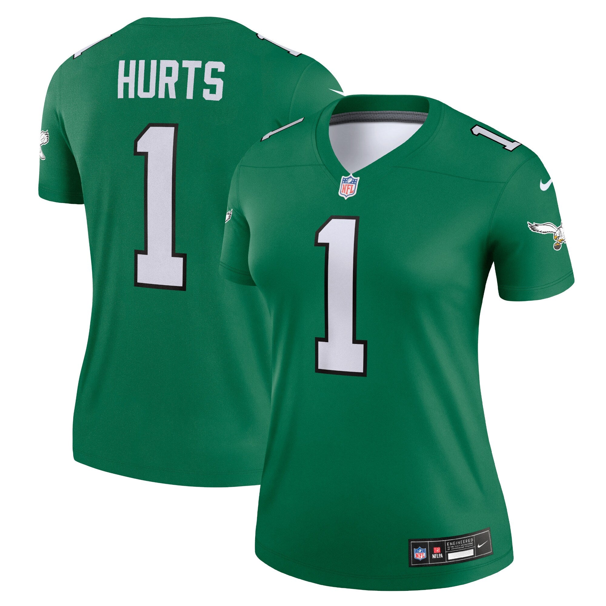 Jalen Hurts Philadelphia Eagles Nike Women s Alternate Legend Player Jersey   Kelly Green