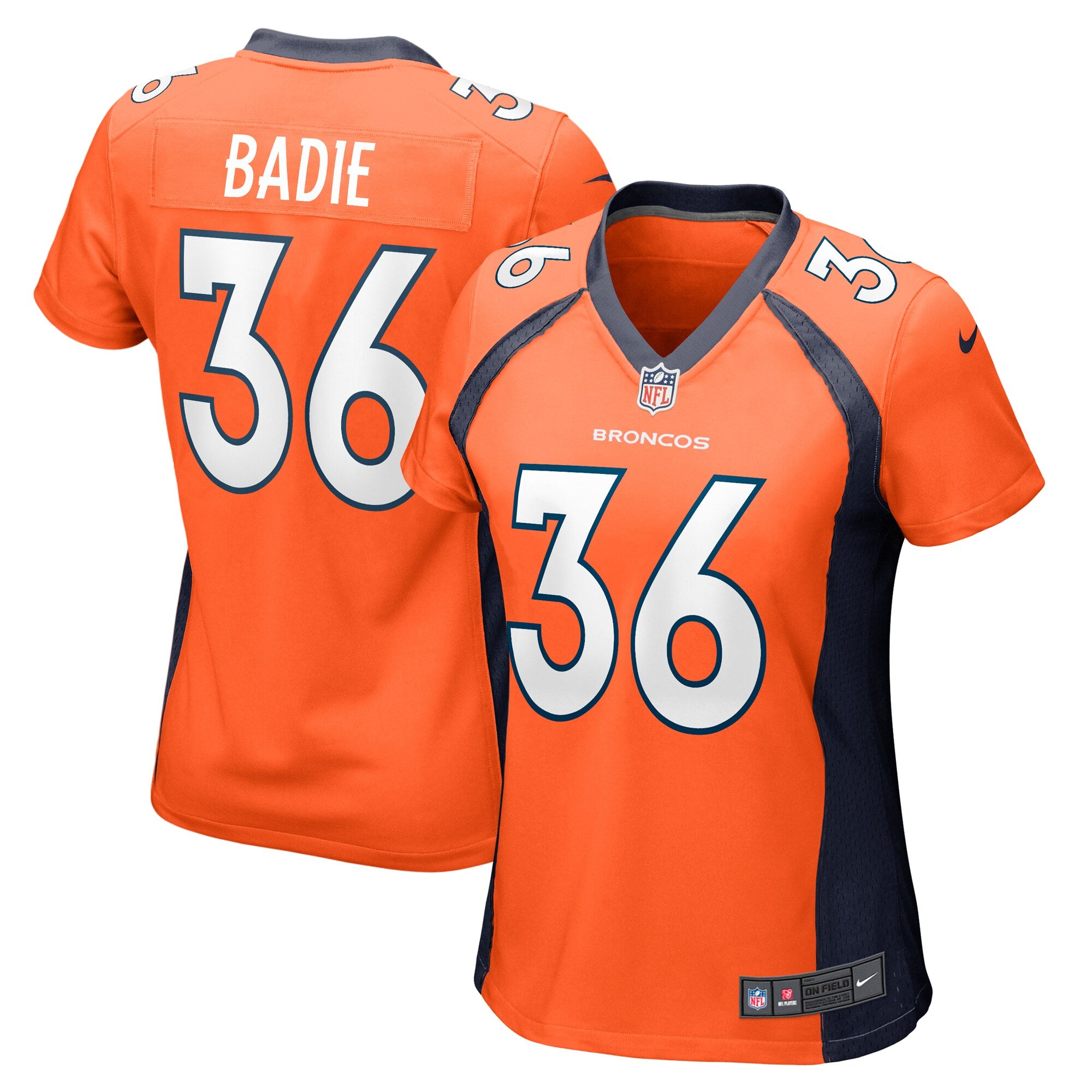 Tyler Badie Denver Broncos Nike Women s Team Game Jersey    Orange