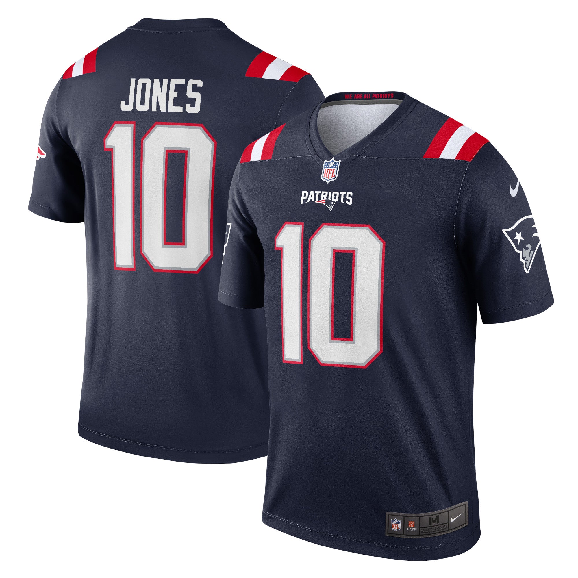 Mac Jones New England Patriots Nike Legend Jersey   Navy