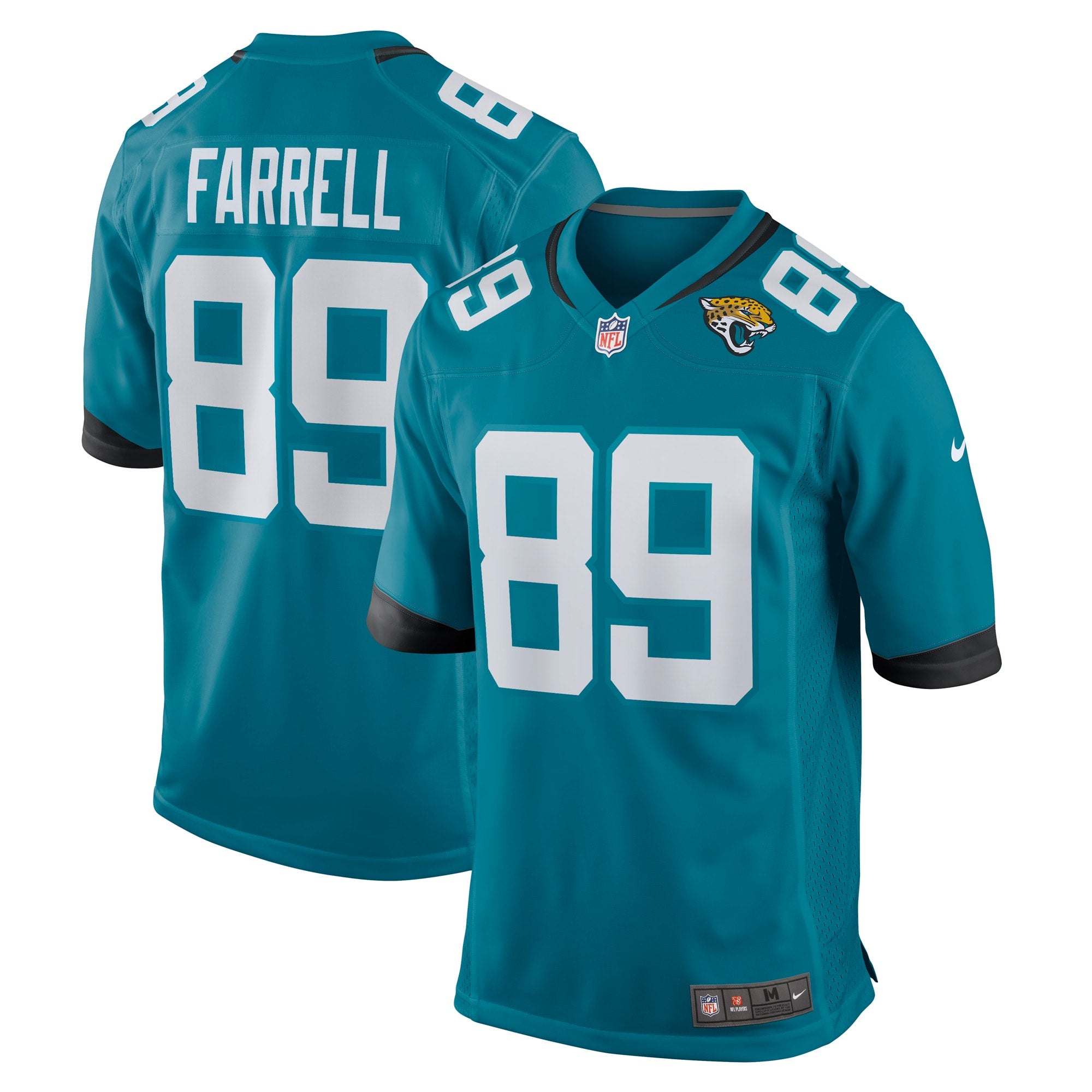 Luke Farrell Jacksonville Jaguars Nike Game Jersey   Teal