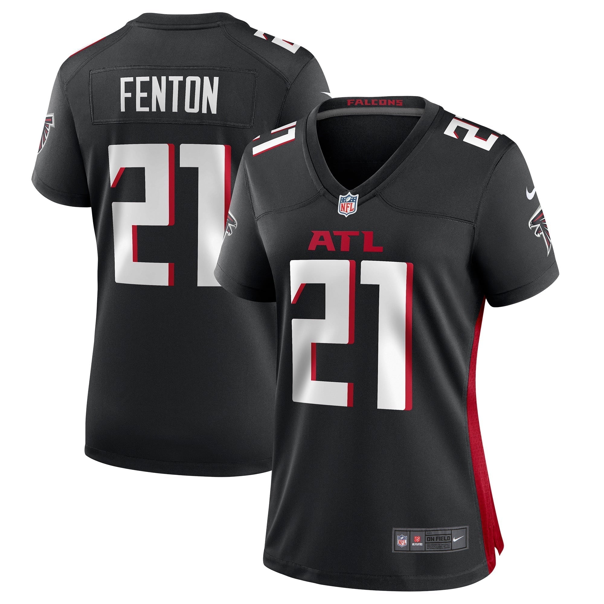 Women s Nike Rashad Fenton Black Atlanta Falcons Game Player Jersey