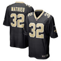 Tyrann Mathieu New Orleans Saints Nike Game Jersey   Black