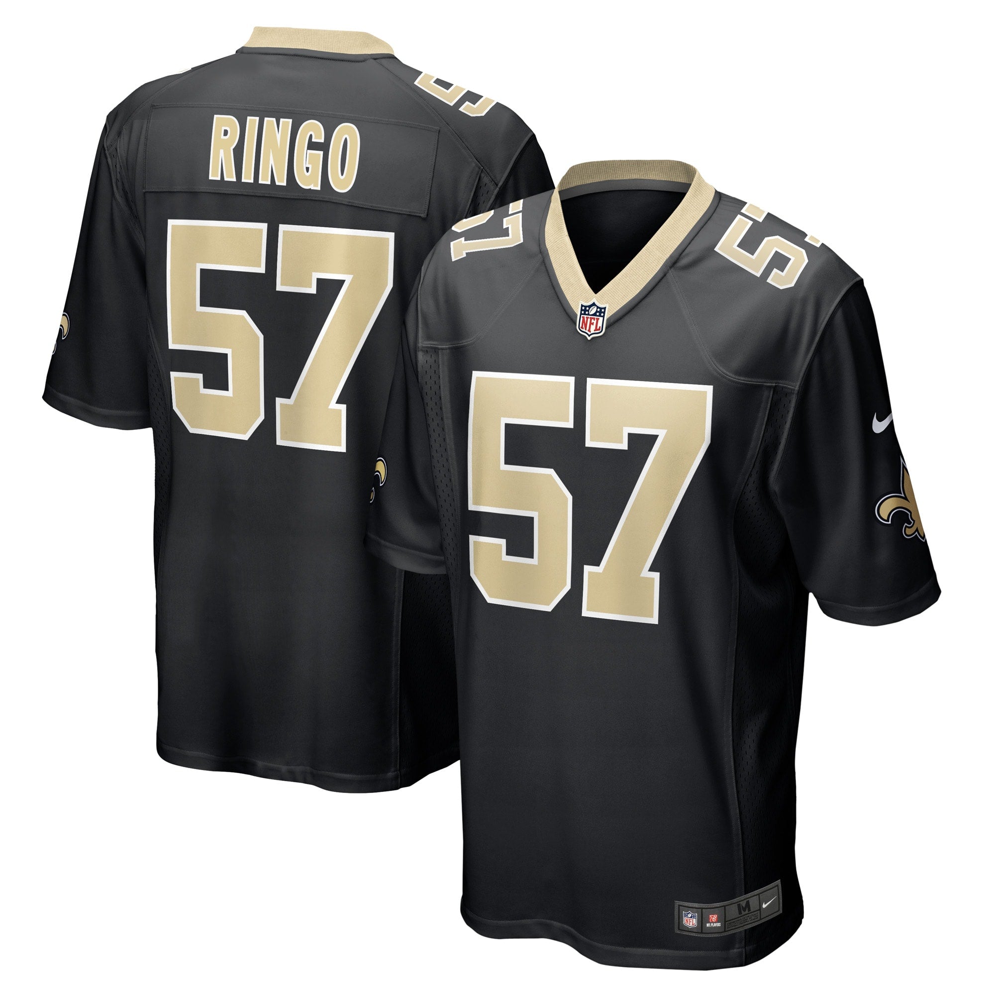 Christian Ringo New Orleans Saints Nike Game Player Jersey   Black