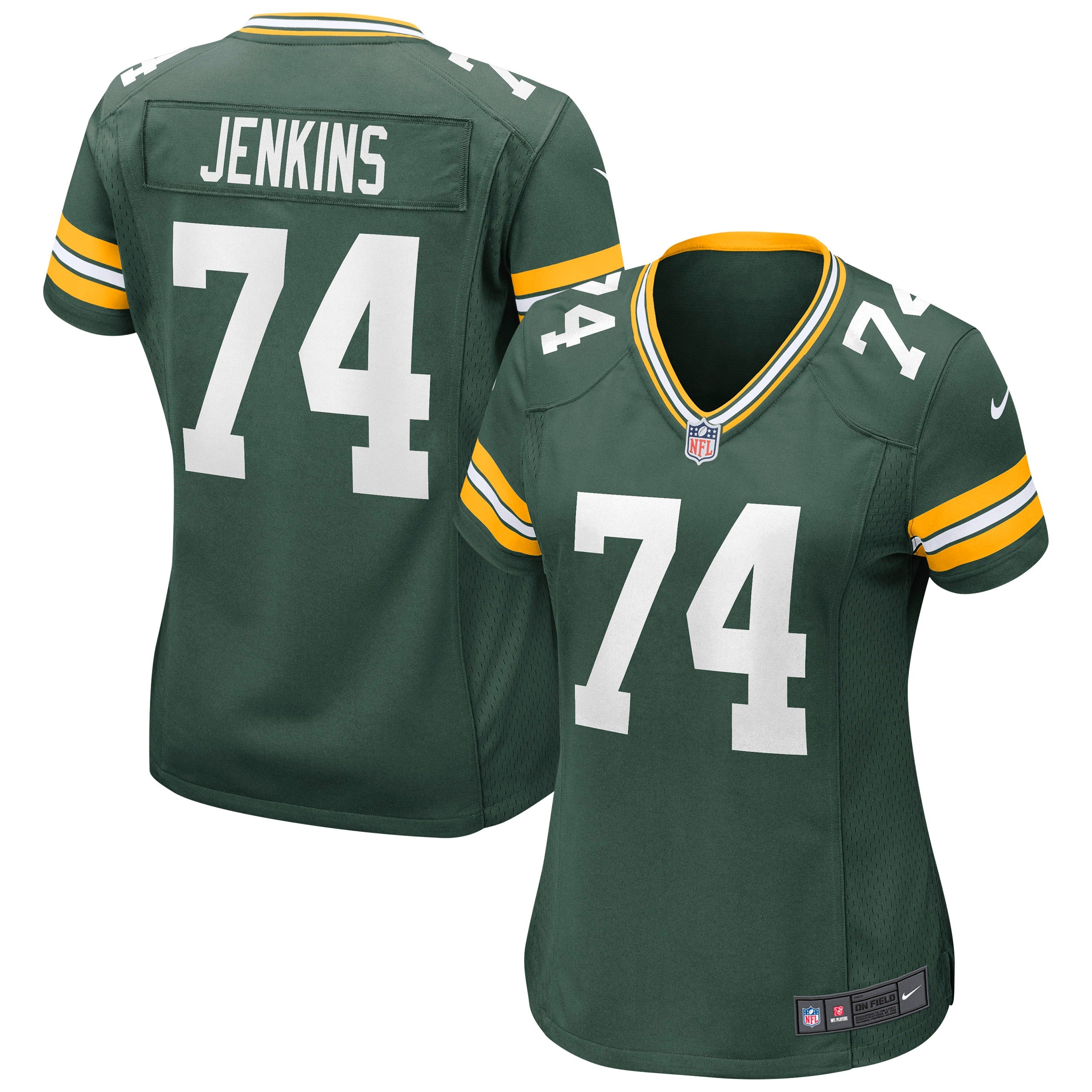 Elgton Jenkins Green Bay Packers Nike Women s Game Jersey   Green