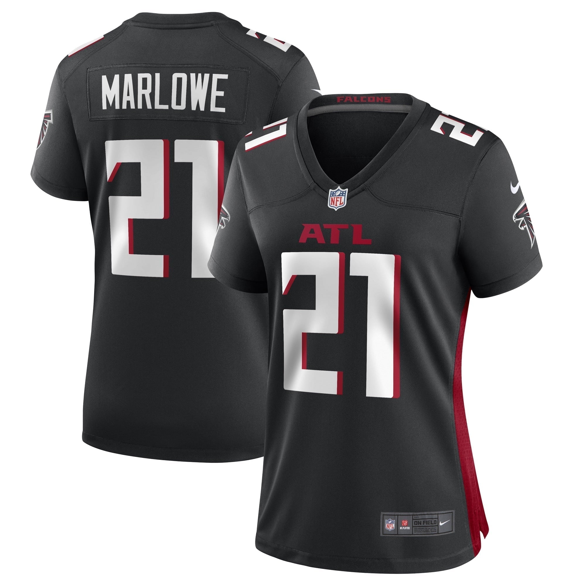 Women s Nike Dean Marlowe Black Atlanta Falcons Game Player Jersey