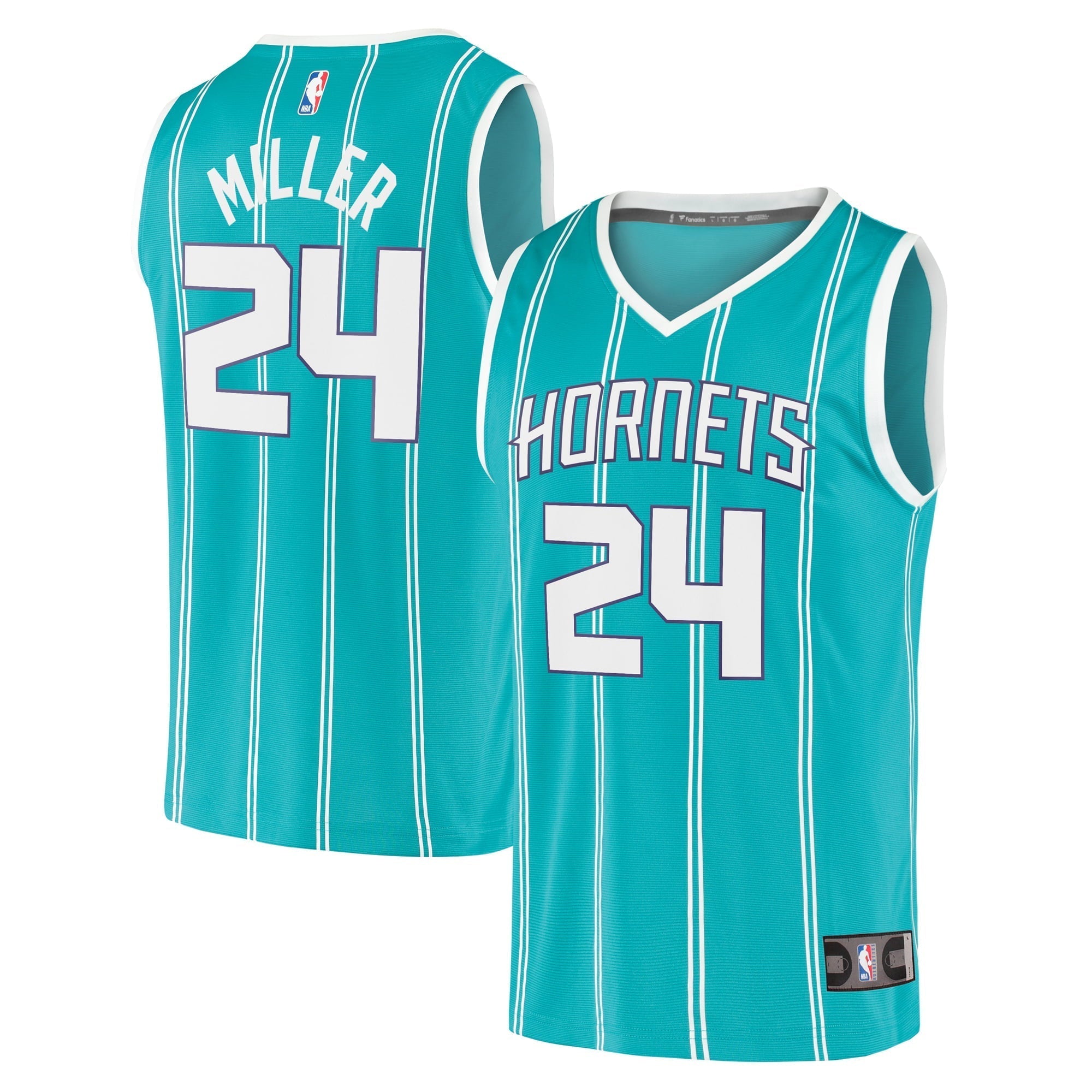 Youth Fanatics Branded Brandon Miller Teal Charlotte Hornets 2023 NBA Draft First Round Pick Fast Break Replica Jersey -