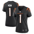 Women s Nike Number 1 Mom Black Cincinnati Bengals Game Jersey