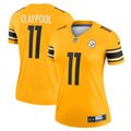 Women s Pittsburgh Steelers Chase Claypool Inverted Legend Game Jersey Gold