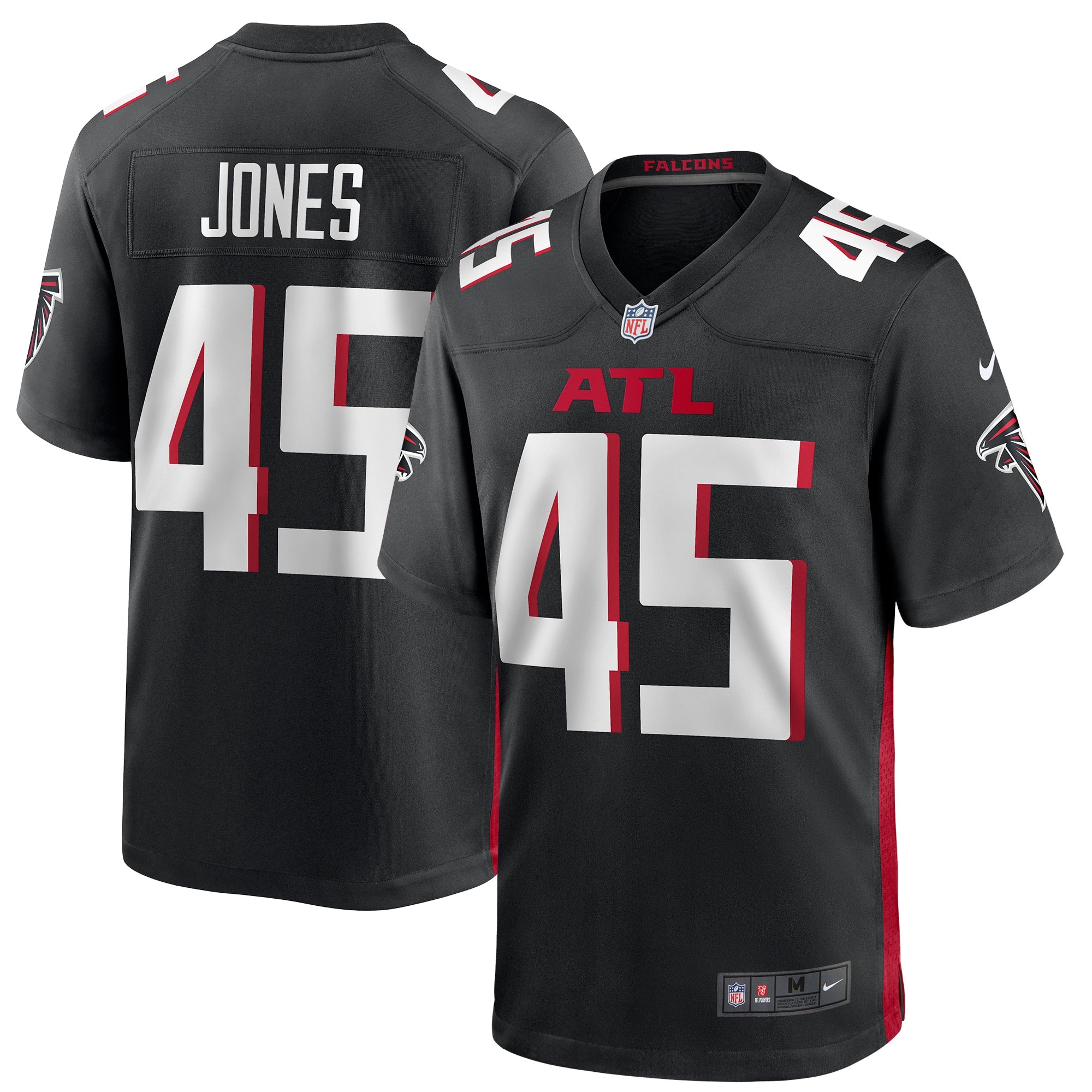Deion Jones Atlanta Falcons Nike Game Player Jersey   Black
