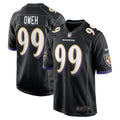 Men s Nike Odafe Oweh Black Baltimore Ravens Game Jersey