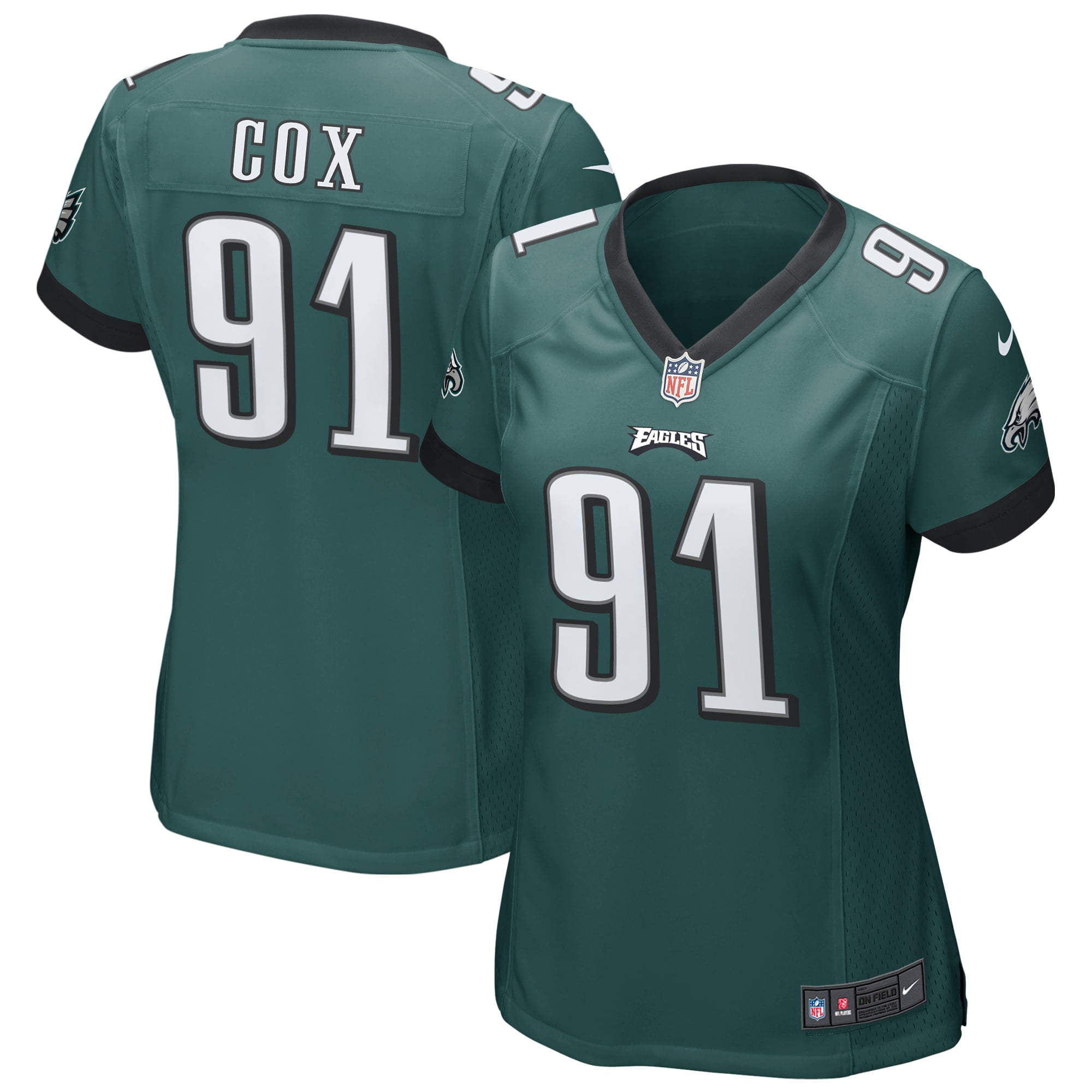 Women s Nike Fletcher Cox Green Philadelphia Eagles Game Jersey