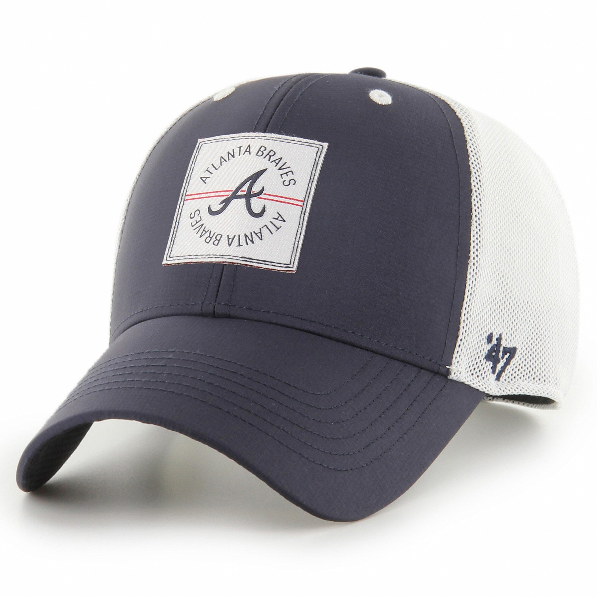 Atlanta Braves '47 Disburse MVP Trucker Adjustable Hat - Navy