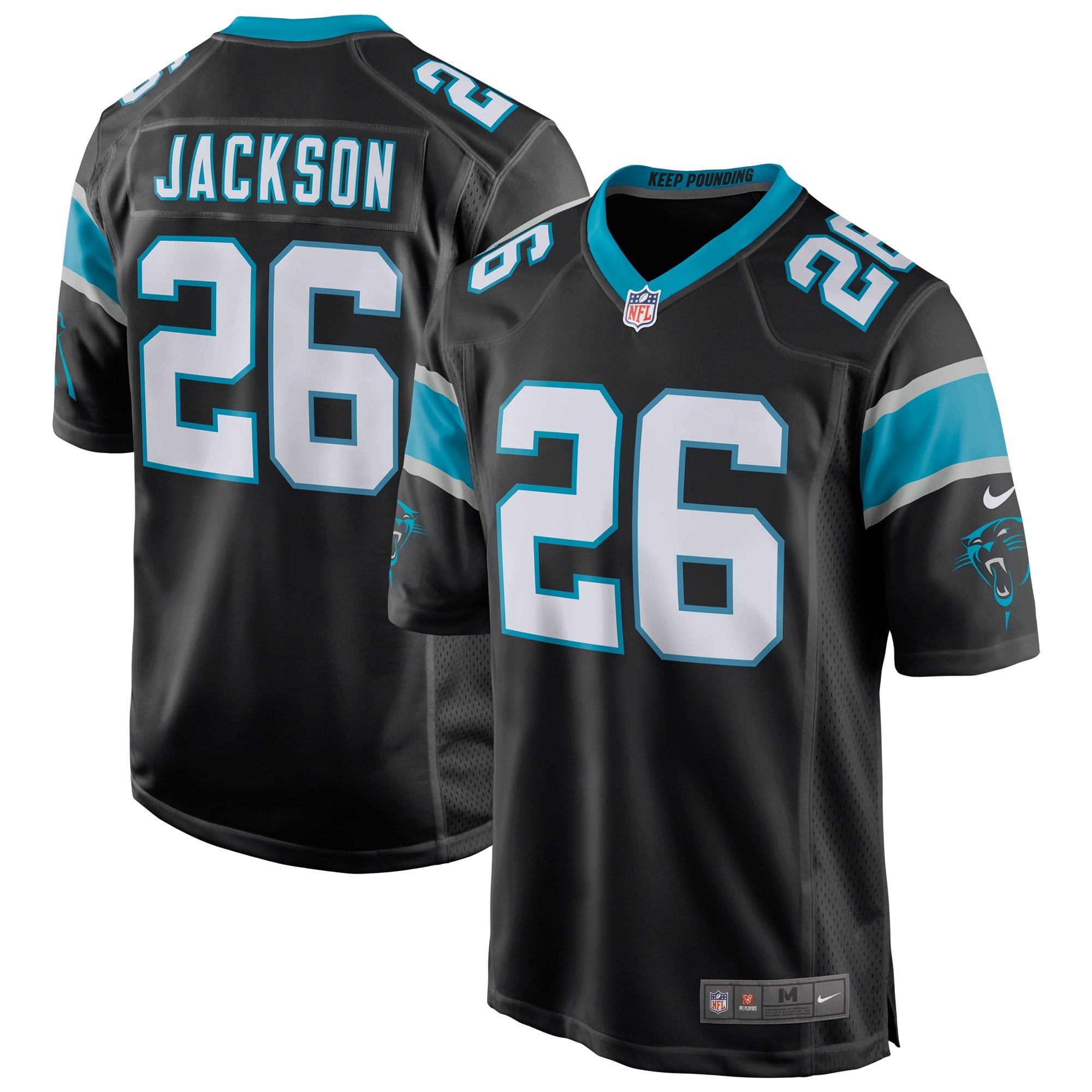 Donte Jackson Carolina Panthers Nike Game Jersey   Black
