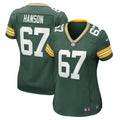 Women s Nike Jake Hanson Green Green Bay Packers Game Player Jersey