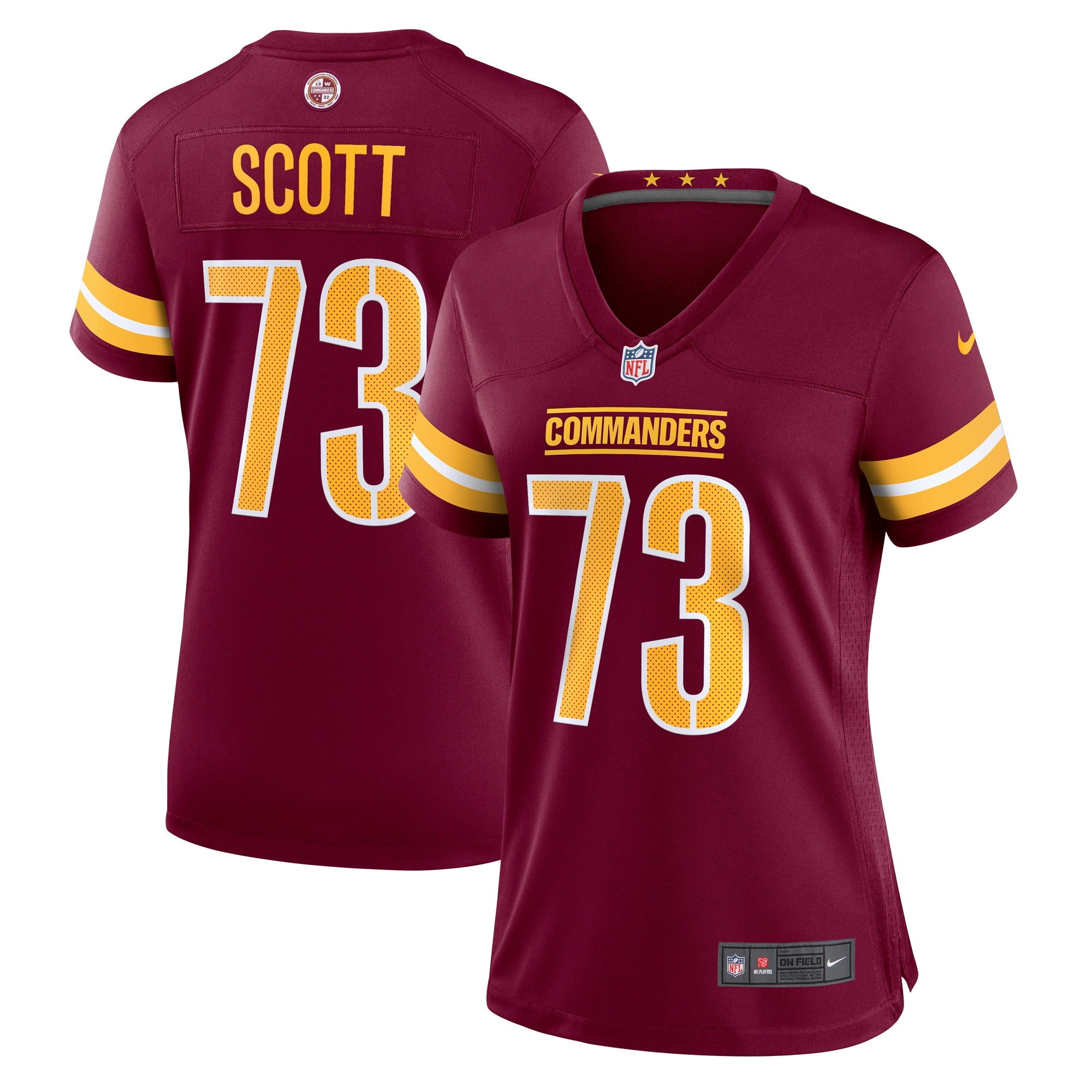 Trent Scott Washington Commanders Nike Women s Game Jersey   Burgundy