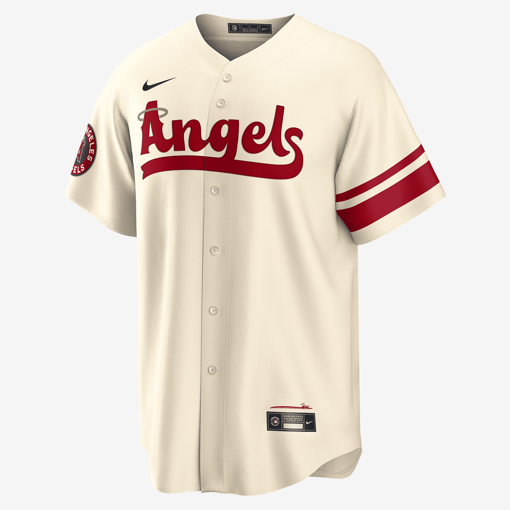 MLB Los Angeles Angels City Connect (Mike Trout) Men's Replica Baseball Jersey - Cream