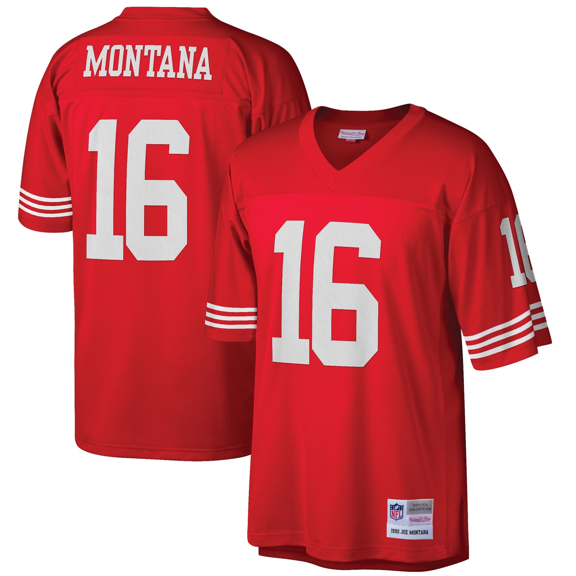 Joe Montana San Francisco 49ers Mitchell   Ness Big   Tall 1990 Retired Player Replica Jersey   Scarlet
