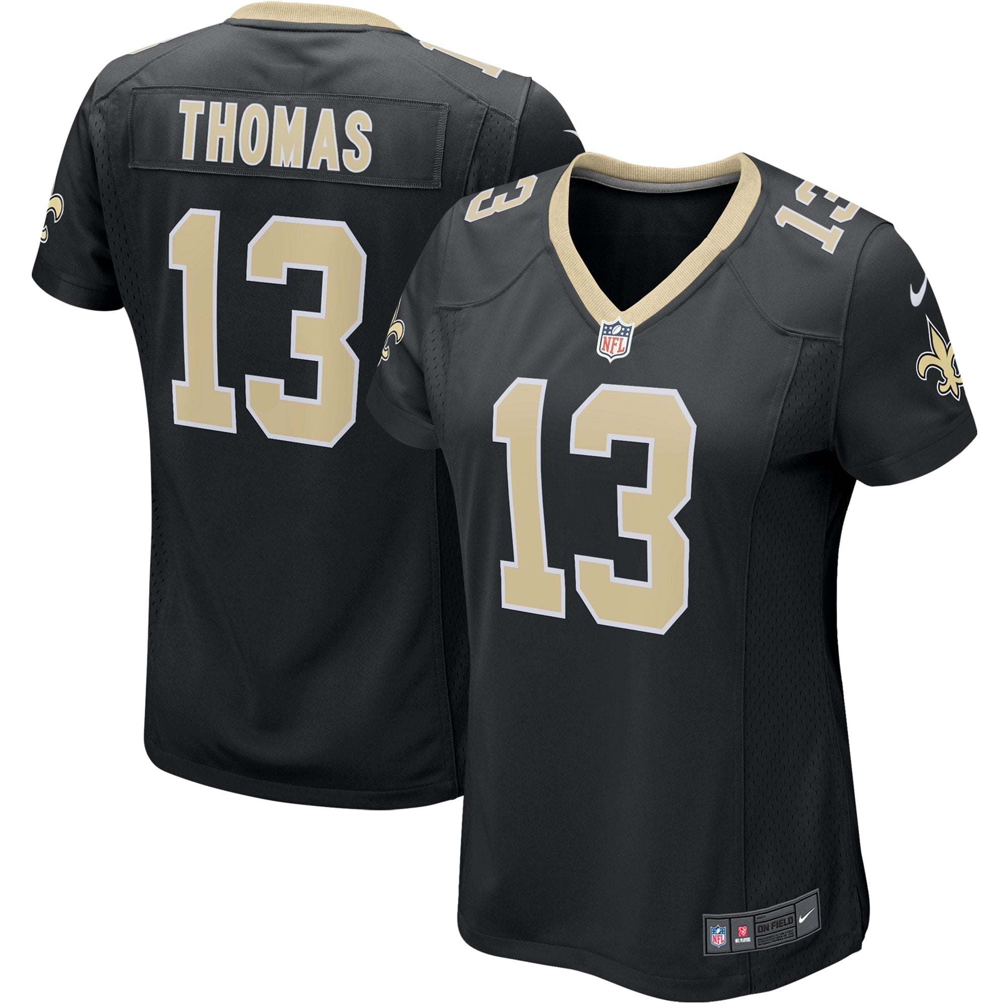Women s Nike Michael Thomas Black New Orleans Saints Game Player Jersey