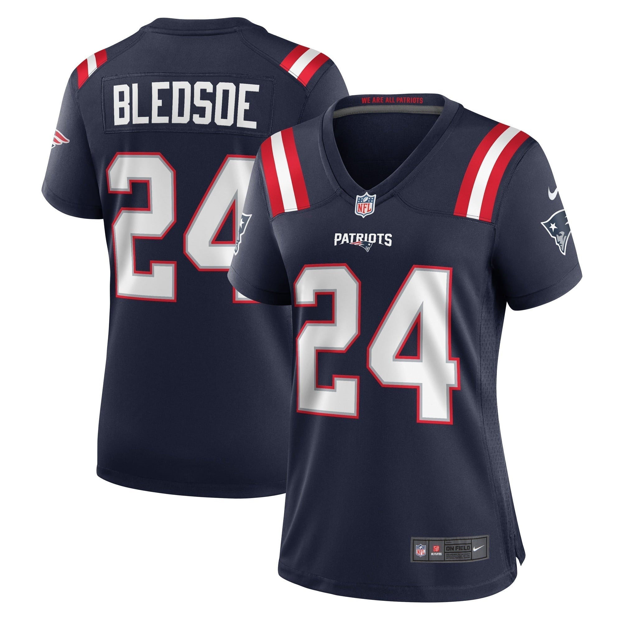 Women s Nike Joshuah Bledsoe Navy New England Patriots Game Player Jersey