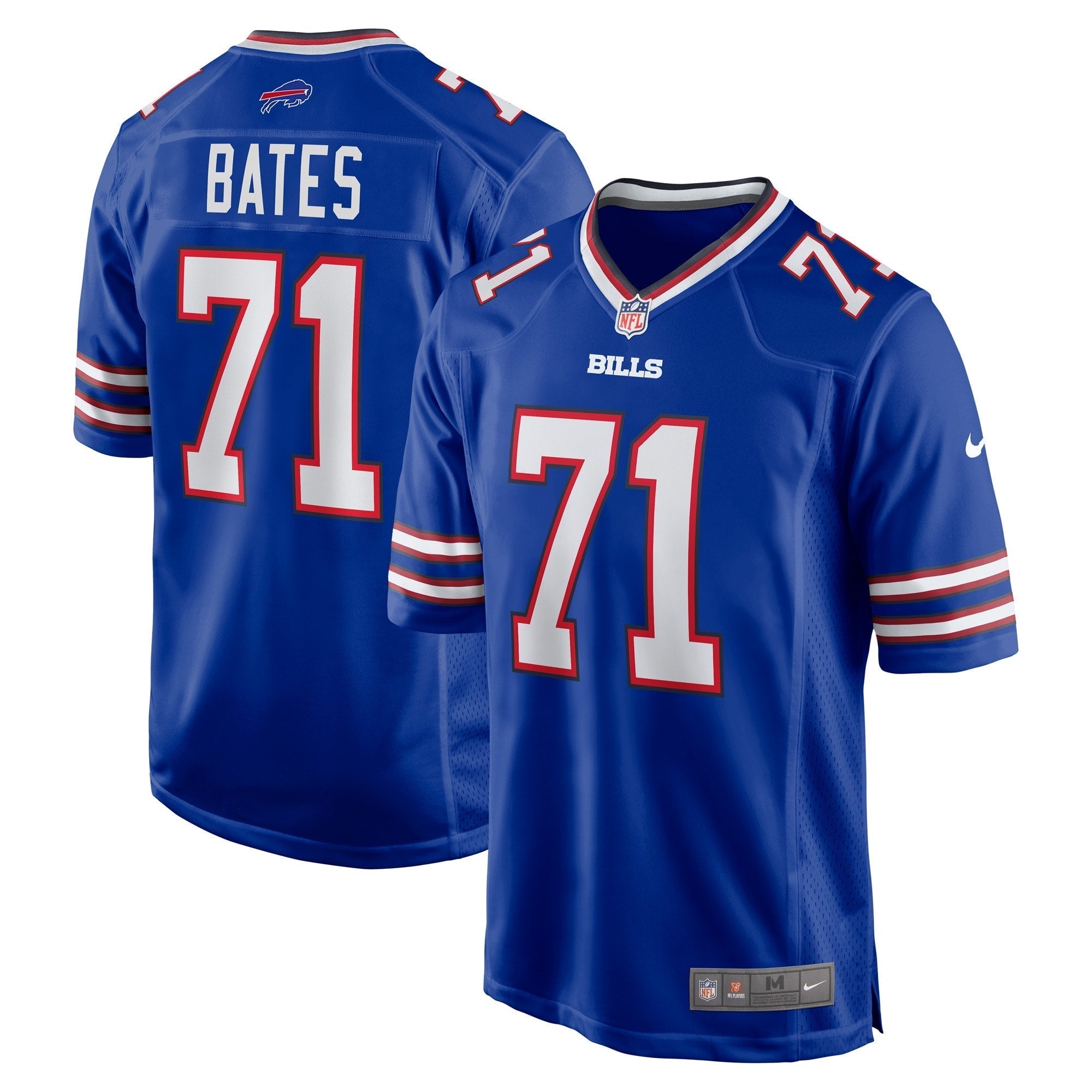 Men s Nike Ryan Bates Royal Buffalo Bills Game Player Jersey