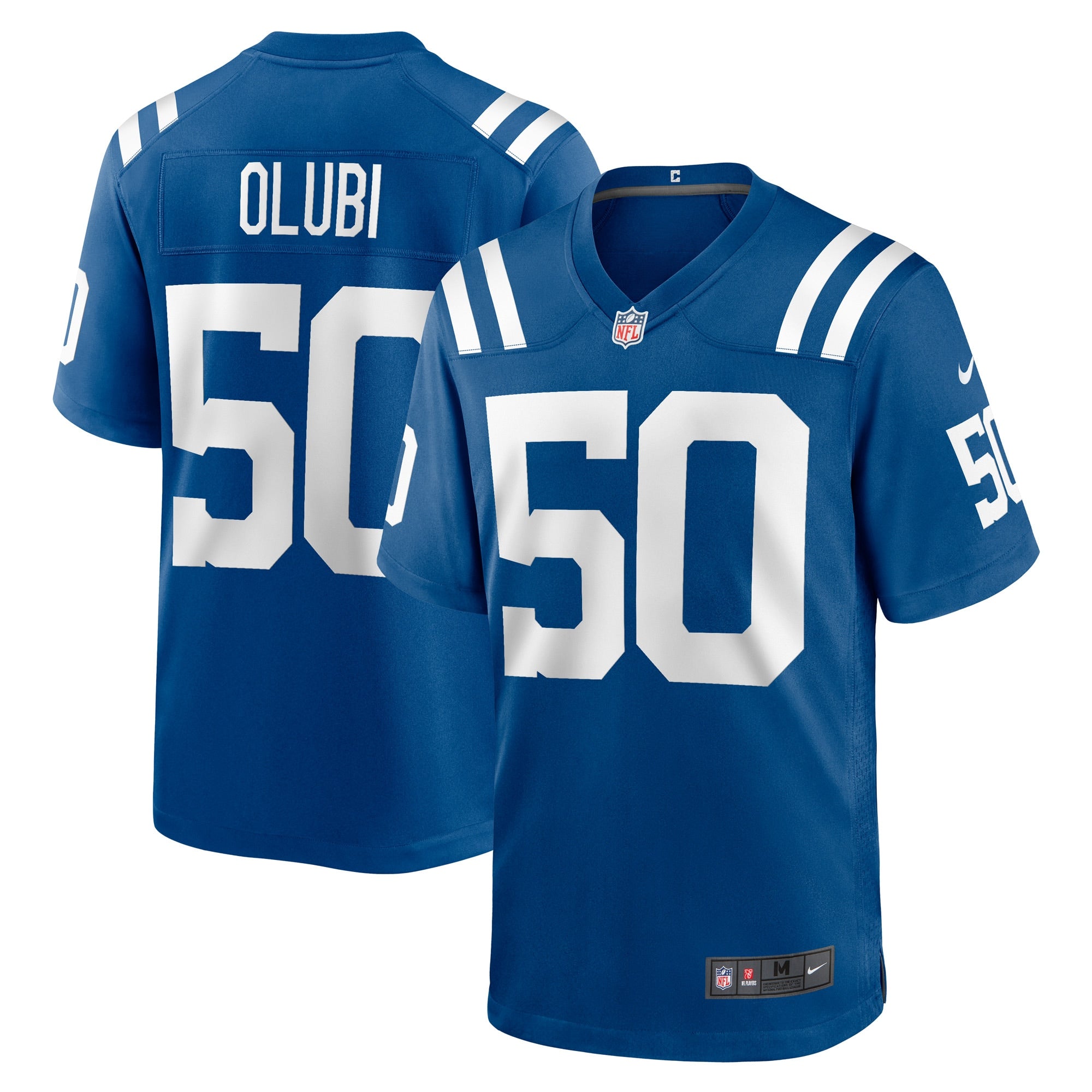 Segun Olubi Indianapolis Colts Nike Game Player Jersey   Royal