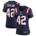 J.J. Taylor New England Patriots Nike Women s Team Game Jersey   Navy