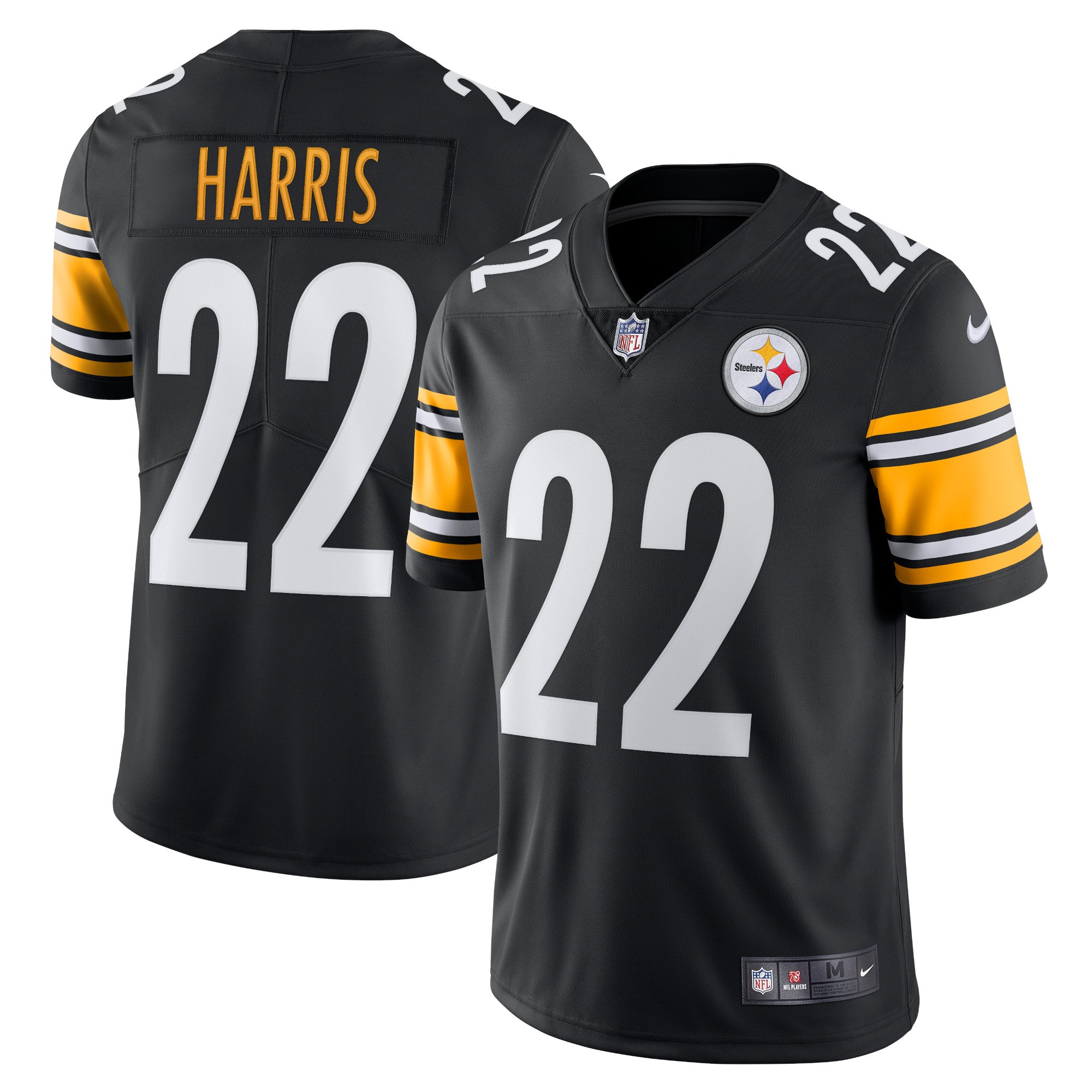 Najee Harris Pittsburgh Steelers Nike Vapor Limited Jersey   Black