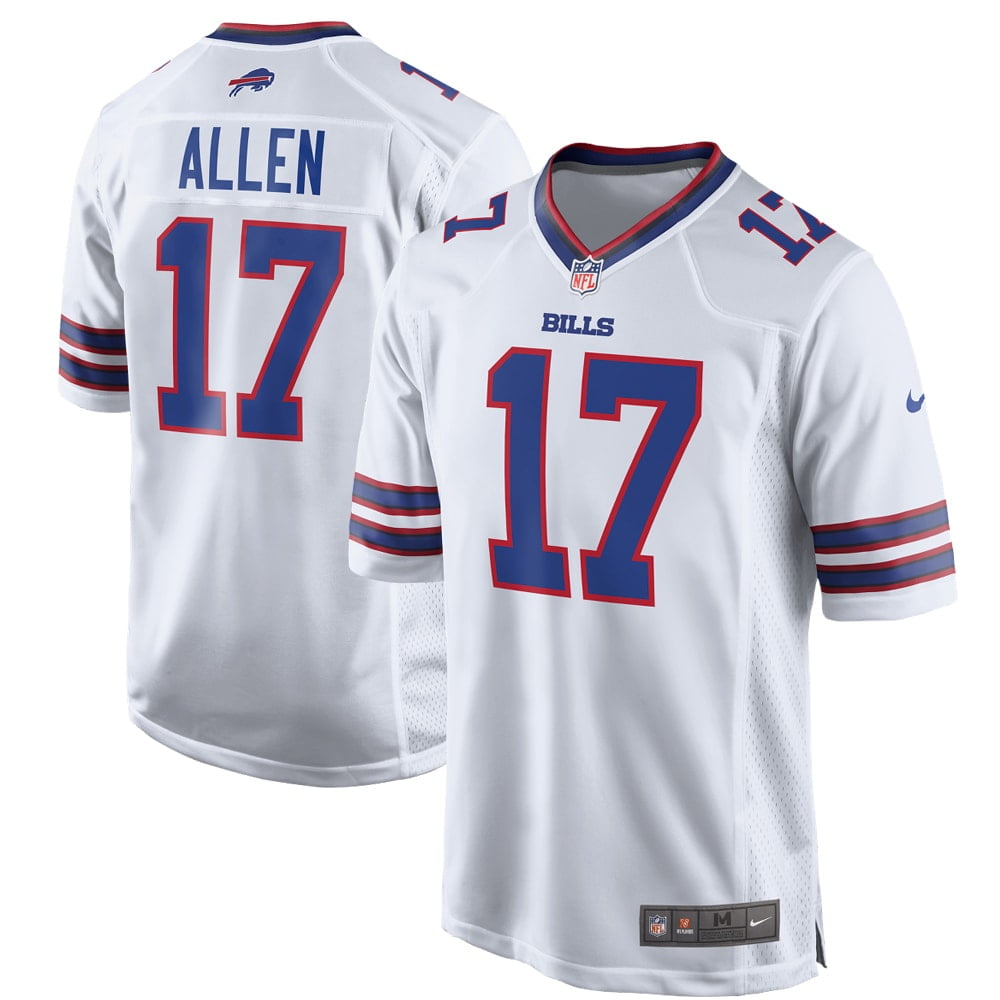 Men s Nike Josh Allen White Buffalo Bills Game Player Jersey
