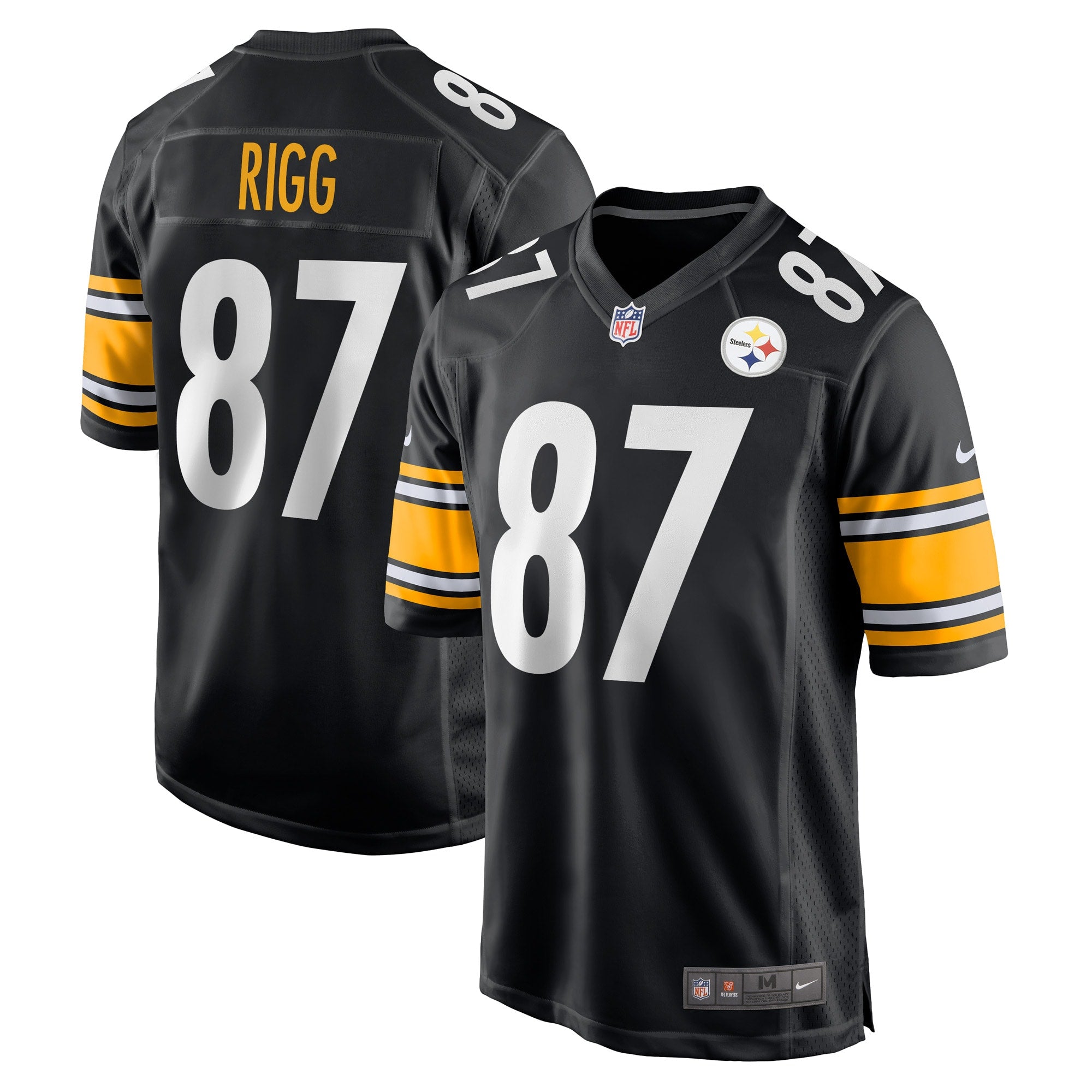 Justin Rigg Pittsburgh Steelers Nike Game Player Jersey   Black